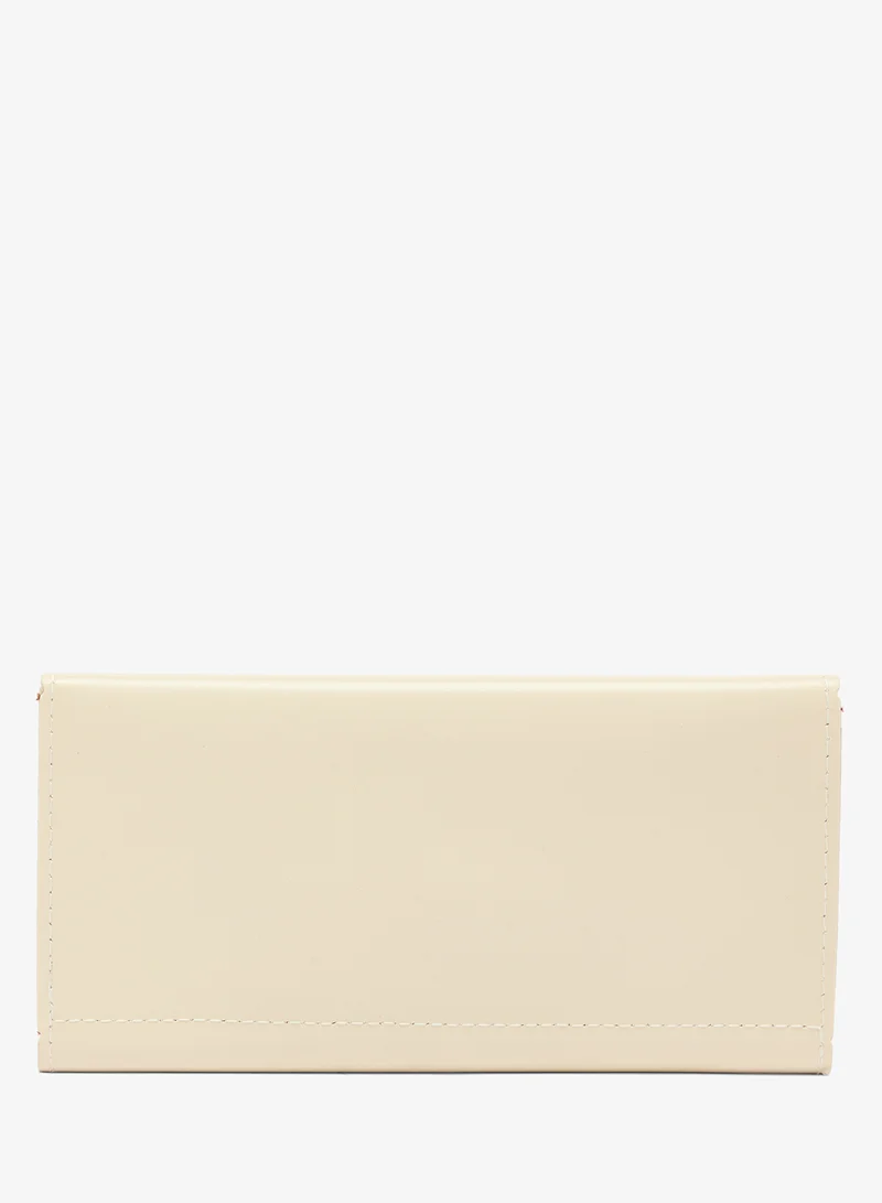 Ginger White Flap Long Classic Wallet for Women | Best Price UAE